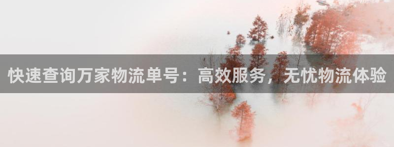 ,优游国际客服电话：快速查询万家物流