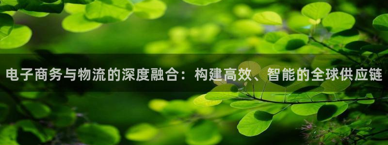 ,优游国际注册账号：电子商务与物流的