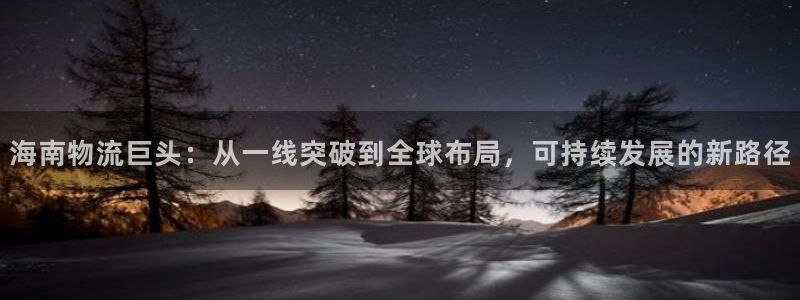 ,优游国际模拟器在线使用：海南物流巨
